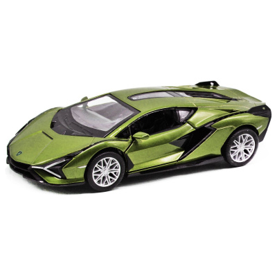 Машинка металева Lamborghini Sian FKP 37, зелений Kinsmart KT5452W