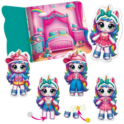 Гра розвиваюча Vladi Toys з липучками Єдиноріжка Vladi Toys VT1320-01