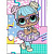 Алмазна мозаїка "L.O.L. Surprise! Bon Bon" AML1193, 15x20 см