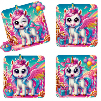 Гра розвиваюча Vladi Toys магнітна Емоції Єдиноріжки (укр) Vladi Toys VT3220-01