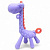 Прорізувач силіконовий Жираф (фіолетовий) Mega Zayka №0416