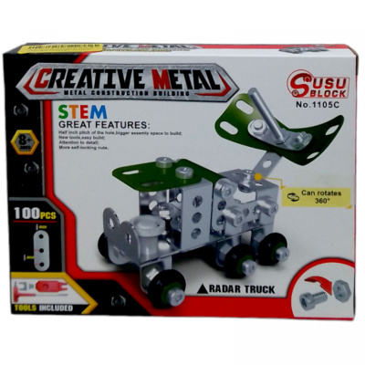 Конструктор металевий RADAR TRUCK (100 дет) MIC 1105