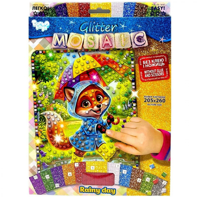 Креативна творчість GLITTER MOSAIC: RAINY DAY Dankotoys БМ-04-01,02,03,04,05...10