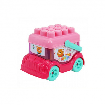 Дитяча іграшка "Автобус-конструктор" 0396TXK(Pink) рожевий