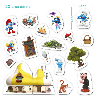 Магнітна гра Дім Мрії. The Smurfs Їдальня Шефа Dodo 200617