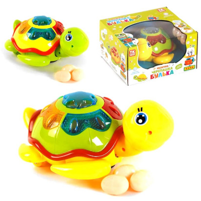 Музична іграшка Черепашка Булька, несе яйця, світло, пісня (укр) TK Group 54502