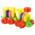 Паровоз-конструктор з причіпним вагоном, 10 ел Toys Plast ИП.02.000