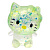 Антистрес жуйка-тягучка Hello Kitty 8 см (ЗЕЛЕНИЙ) MIC MS-24-11-103