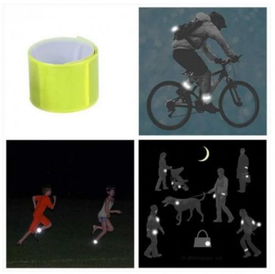 Браслет 30см синій світловідбиваючий MIC Bra-30