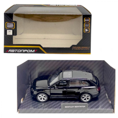 Машинка металева BENTLEY BENTAYGA, (ЧОРНА) Автопром 4312