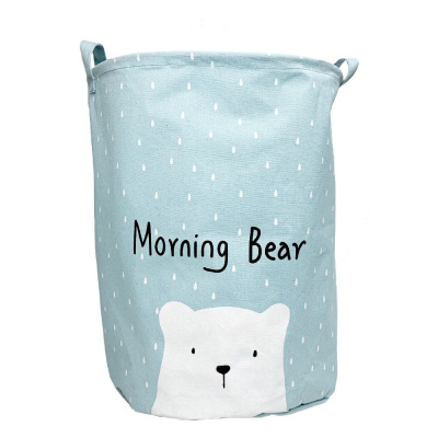 Кошик для іграшок і білизни Hello my bear (блакитний) Mega Zayka №1004