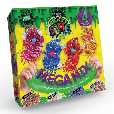Ігровий набір для проведення дослідів "Crazy Slime" SLM-03, 4в1  SLM-03-02U