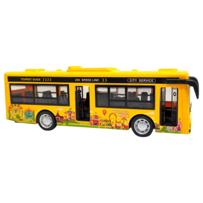 Машинка пластикова Автобус (ЖОВТИЙ) MIC 7730