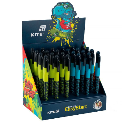 Ручка кулькова Kite EasyStart, Skate, синя Kite K25-099-1