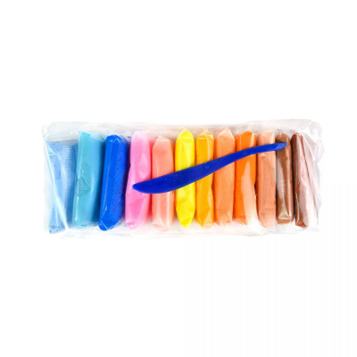Набір для творчості (повітряний пластилін) UʼDO Clay. 12 кольорів Strateg 30837