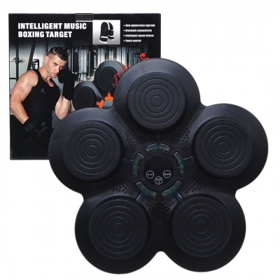 Бокс електронний дорослий, 36 х 36 см, перчатки, світло, звук, Bluetooth MIC Boxing-D