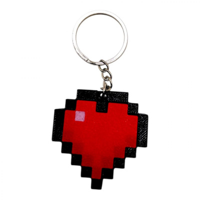 Брелок 3d друк Minecraft: Heart Cliker MIC KCHN111