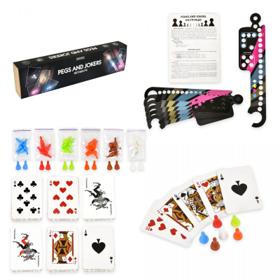 Настільна гра Pegs and Jokers, укр Strateg 30348