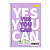 Блокнот для записів Yes you can АП-1708-4 А5, 80 аркушів, пружина збоку