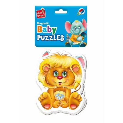 Магнітні бейбі пазли Малюк зможе: Зоопарк Vladi Toys VT3208-28