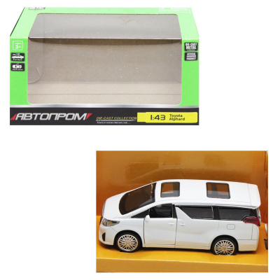 Машина АВТОПРОМ Toyota Alphard, білий Автопром 4329