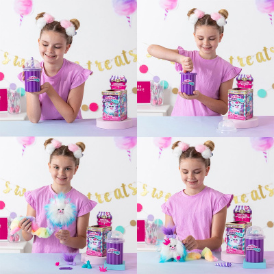 Мʼяка іграшка-сюрприз Cotton Candykins: Пухнастий улюбленець, зелений Cotton Candykins 27301