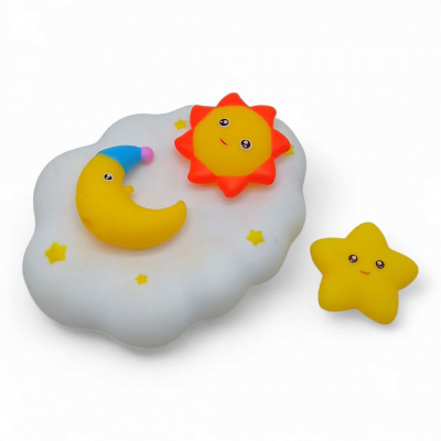 Набір іграшок для ванної На хмаринці, 4 шт Bibi Toys 761582BT