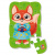 Магнітні пазли Лисиця, 12 деталей (укр) Vladi Toys VT3205-92