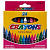 Набір воскових кольорових олівців Crayons 8496-24B 24 кольори