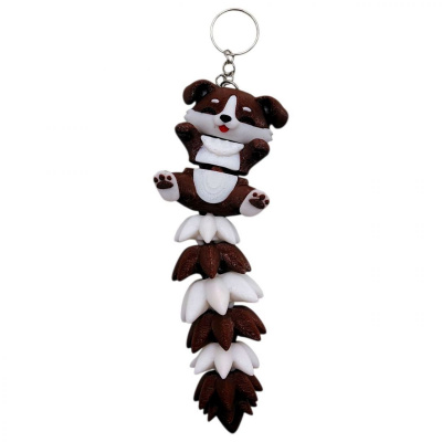 3D Брелоки FLEXI DOG LONG TAIL/ СОБАКА ХВОСТИК KEYCHAIN, 3D друк OYTOY 05073100