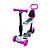 Дитячий самокат 4-х колісний 5 в 1 SC20482(Pink-1) колеса зі світлом
