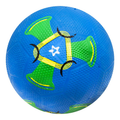 М'яч футбольний, гумовий, синій JIA YU TOY BT-FB-0292