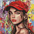 Алмазна мозаїка "Сучасна Червона шапочка" AMO8311, 40х40 см