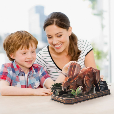 CubicFun Тривимірна головоломка-конструктор National Geographic Dino Трицератопс Cubic Fun DS1052h