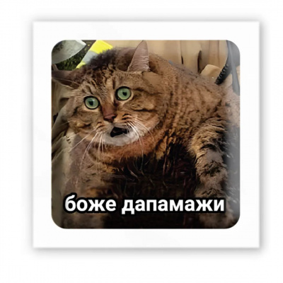3D стікер Боже дапамажи (ціна за 1 шт) Tattooshka SX-130