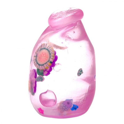 Сквіш антистресс Пляшка з фруктами 8cm (РОЖЕВИЙ) МІС 712187
