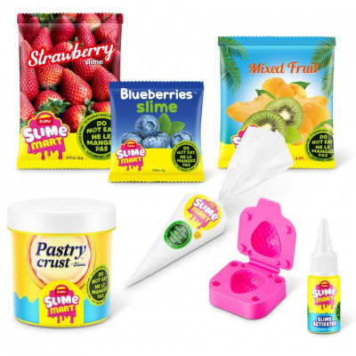 Ігровий набір зі слаймами "Фруктовий тарт" Slime Mart 15901E серії "Shopping Bag"