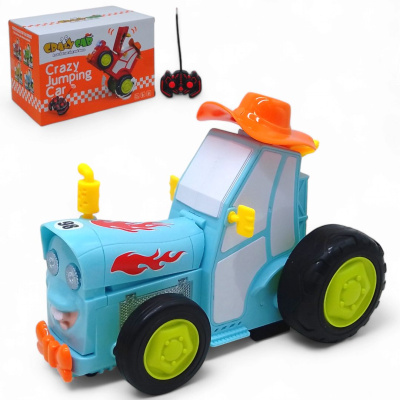 Трактор танцюючий на радіокеруванні Crazy Car, синій MIC 2101-A