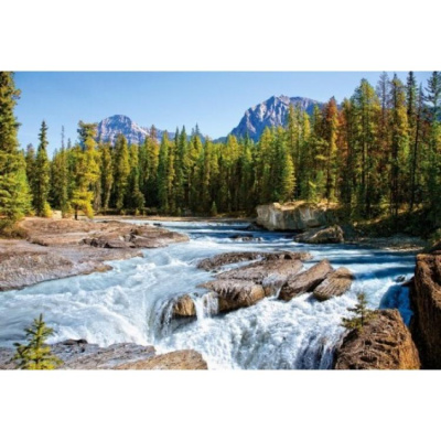 Пазли Гірська річка, Athabasca river, Jasper National Park, Canada 1500 ел Castorland С-150762