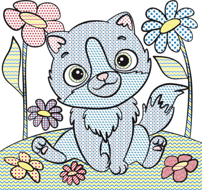 Водні розмальовки Котики (укр) Crystal Book F00025276