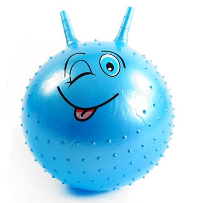 Мʼяч для фітнесу/фітбол Смайл (блакитний) MIC C56692