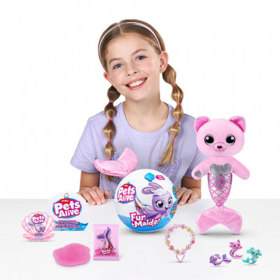 Інтерактивний ігровий набір серії "Furmaids" Кошеня Пурл Pets & Robo Alive 9555A