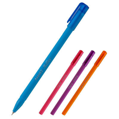 Ручка масляна Mellow, синя Axent AB1064-02-A
