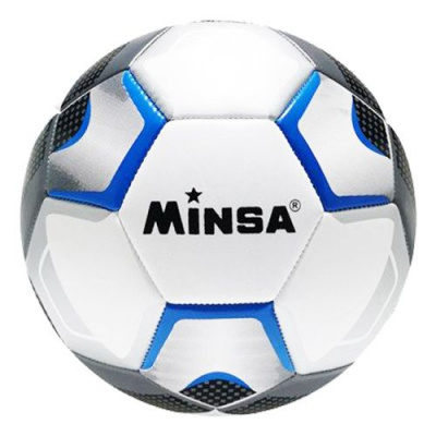 Мʼяч футбольний Minsa, розмір 5 (синій) MIC BT-FB-0351
