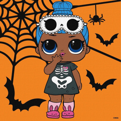 Картина за номерами "L.O.L. Surprise! Sleepy Bones" KHO1332, 25x25 см