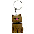 Брелок 3d друк КОТИК З ПРУЖИНОЮ (КОРИЧНЕВИЙ), KEYCHAIN MIC KCHN135