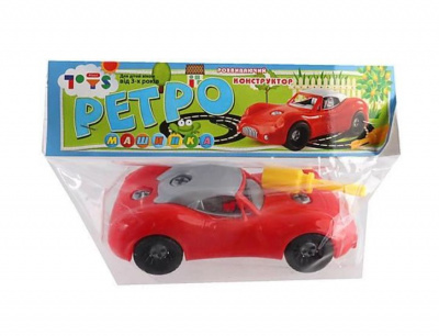 Машинка-конструктор, пластикова Корвет Toys Plast ИП.30.011