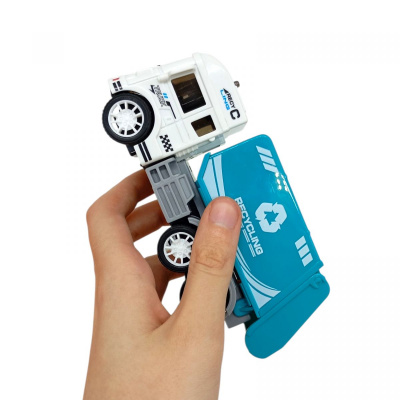 Машинка з металевою кабіною АВТОПРОМ. СМІТТЄВОЗ (БІРЮЗОВИЙ) Автопром AP7470