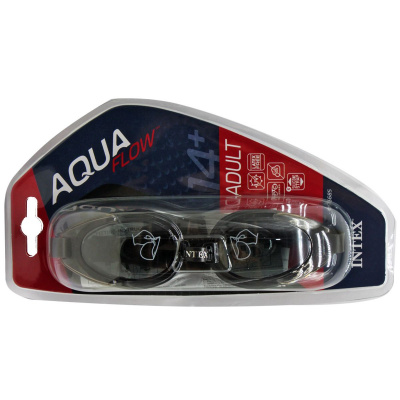 Окуляри для плавання Aqua Flow 14+ (чорні) Intex 55685
