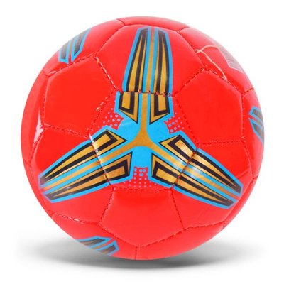 Мʼяч футбольний №2, матеріал PVC (червоний) MIC FB2481